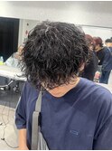 波巻きパーマ