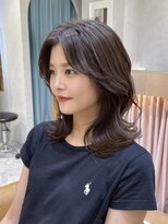 ロンドプランタン 恵比寿(Lond Printemps)&nbsp;イノアカラーで作るダークグレージュ　くびれミディアムヘア