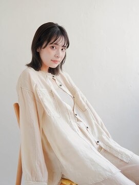 ムク 甲府(muku.) 前髪/マチルダボブ/ピンクベージュインナー/グレージュ[甲府駅]