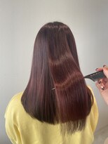 サラ ビューティー サイト 古賀店(SARA Beauty Sight) 髪質改善ケアカラー/レッドブラウン/暖色系カラー/艶髪