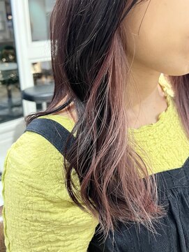 アーサス ヘアー デザイン 鎌ヶ谷駅前店(Ursus hair Design by HEADLIGHT) インナーカラー☆ベビーピンク ペールピンク