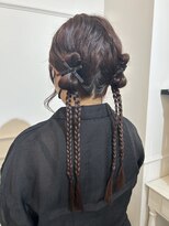 セット アンド バイ ルゥーダ 品川駅前店(SET and..by Rouxda.)&nbsp;韓国風ツインアレンジ