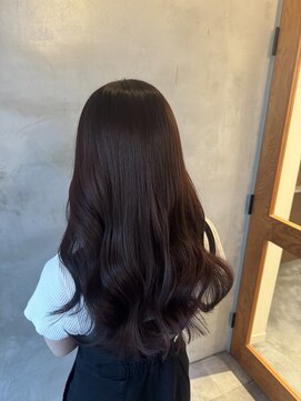 リリアーナ(LILIANA) カシスレッドカラー イルミナカラー トレンドヘア 韓国ヘア 池袋