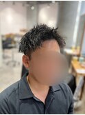 【モモカ】メンズスタイル×スパイキーショート×ツイストパーマ