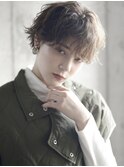 ハンサムショート/ニュアンスパーマ/ベージュカラー/マッシュ