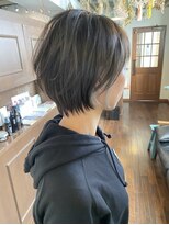 カノア 生駒店(KANOA) 30代40代50代大人かわいいショートカット脱白髪染めハイライト