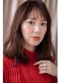 レッドブラウン大人美人ニュアンスパーマTb9川口20代30代40代