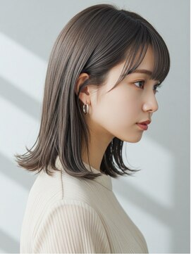 エル 新小岩(elu) 美髪/ワイドバング/レイヤーカット/くすみベージュ/新小岩駅