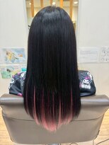 ヘアショップ エヌアンドエー 久喜菖蒲店(hair shop N&A) クールな黒髪に、フェミニンなひとさじ◎インナーカラー/Wカラー