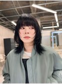 ミディアムウルフ☆ブルーブラック☆