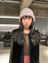 リール(rire)&nbsp;丸型ホワイトグレージュミニウルフデジタルパーマチェリーブラウ