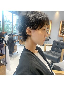 ハニバニ(hanibani) ショートウルフ×アンニュイパーマ