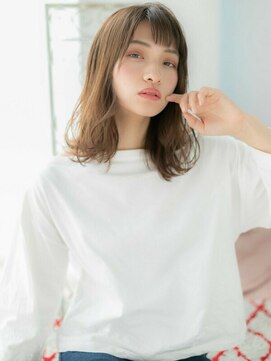 アルバハナレ 横浜(αlba HANARE) 関内/髪質改善/ゴールドベージュでオン眉大人ロブヘア♪a