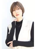 ハイライト立体感ショート