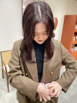 [puf 伏見/丸の内/栄/名古屋]★ツヤ髪ボルドーカラー鳥山