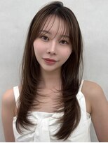 エジョン 三鷹店(Aejon)&nbsp;三鷹レイヤーカット韓国ダブルカラー顔周り前髪カットボブ