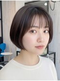ひし形重めショートボブ　　ボブ／スタイルチェンジ／ショート