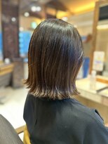 ヘアリゾート粋 ティガ 池袋店(tiga)&nbsp;艶髪ダークグレージュ/ミディアム/外ハネレイヤー