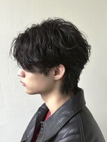 フリーラ 表参道(freera)&nbsp;メンズリバースセンターパートフェザーパーマ韓国シャドウパーマ