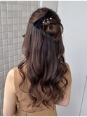 【ハーフアップ】結婚式/お呼ばれヘア/銀座/有楽町/ヘアアレンジ
