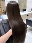 ブリーチなしカラーオリーブブラウンアッシュブラウンカラー