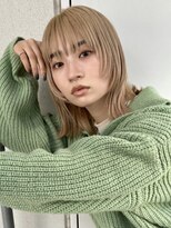 GAME船橋店/ダブルカラー/ブリーチカラー/ハイトーン【8月26日 OPEN（予定）】&nbsp;ミルクティーベージュ/ダブルカラー/大人レイヤー/髪質改善/船橋