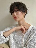 フランチェスカ(Francesca) 【森ひまわり】ツーブロック ショート　暗髪　透明感カラー