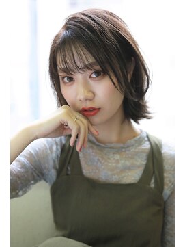 ティメレ 神戸三宮(Timere) ☆アッシュブラウン×フレンチ外ハネボブ☆【Timere 神戸三宮】