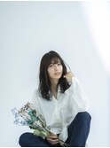 ゆるふわセミロング&スモーキーアッシュ