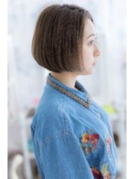 ミック ヘアアンドビューティー 大山店(miq  Hair&Beauty) ツヤ感キラリ★前下がりの小顔ナチュラルボブ