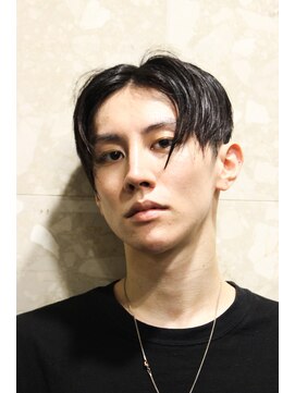 メリケンバーバーショップ フクオカ(MERICAN BARBERSHOP FUK) ソフトツーブロックフェザーマッシュくせ毛風パーマbb