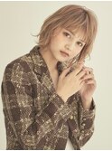 抜け感ウェーブ/Aバング/ナチュラルハイライト【新宿/西新宿】