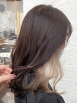 カモン(CAMON)&nbsp;((ブリーチありインナーカラー))チョコレート　× ベージュ