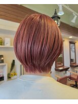 ヘア プロデュース アップス ティ(hair produce UP's t) 《 UP'ｓ ｔ 》　耳かけショート　×　ピンクベージュ