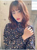 エアリーミディ/小顔ヘア/暖色系カラー★イルミナ20代30代