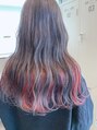 アグ ヘアー ドーバー 諏訪店(Agu hair dover) パープル×ピンクのツートンカラー