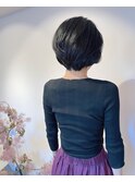 【似合わせカット】丸みのあるショートボブ