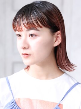 クラッチ 博多(CLUTCH) 大人可愛い小美髪ツヤ髪外ハネボブバイカラーA1