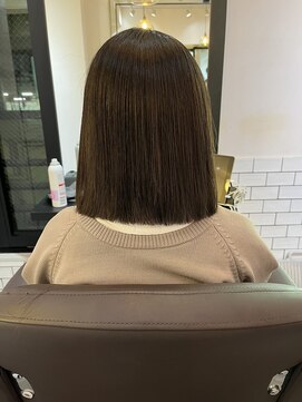 サロンドミルク 溝の口店(salon de MiLK) 20代30代40代/ボブ/結べるボブ/切りっぱなし［溝の口］