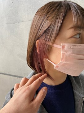 トト 船橋店(toto.) 黒髪/グレーベージュ/レイヤーロング/前髪パーマ[西船橋/津田沼]