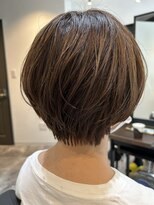 ビオヘアー(bio hair)&nbsp;大人女性かわいいショートボブ×透明感N.カラーグレージュ