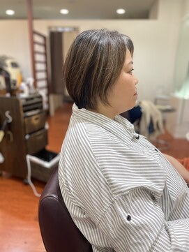 ロココ(ROCOCO) ★斜めバング グレージュカラー デザインカラーシルキーベージュ