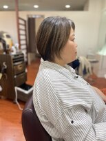 ロココ(ROCOCO) ★斜めバング グレージュカラー デザインカラーシルキーベージュ