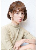 前下がりボブ・  内巻きワンカール・  ボブショート・暗髪
