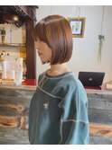 切りっぱなしボブ