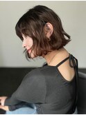 20代30代ナチュラルくびれボブ毛先パーマ艶感結べるボブ