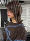 ハイライトバレイヤージュダブルカラーレイヤーカット30代40代