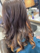 アース オーセンティック アクロスプラザ 与次郎店(EARTH Authentic)&nbsp;日頃はあんまり見えないインナーカラー！