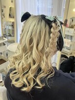 ヘアメイクアンドセットサロン リッコ(Hair make&set salon Ricco)&nbsp;推し活可愛いハーフツイン編みたらし