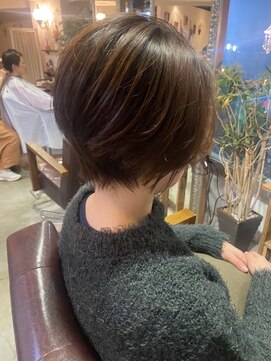 リノア(LINOA) 30代40代50代小顔ショートボブ丸みショートカット